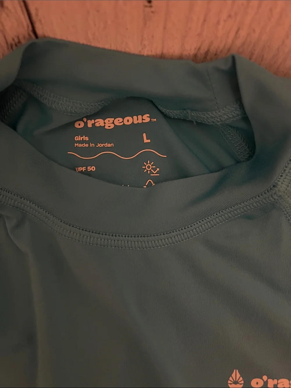 O'Rageous Kids Long-Sleeve Swim Shirt in Teal